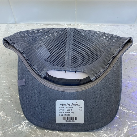 Travis Mathew (Rare Blank) Grey Trucker Cap, Ready for Customization. - Picture 4 of 6